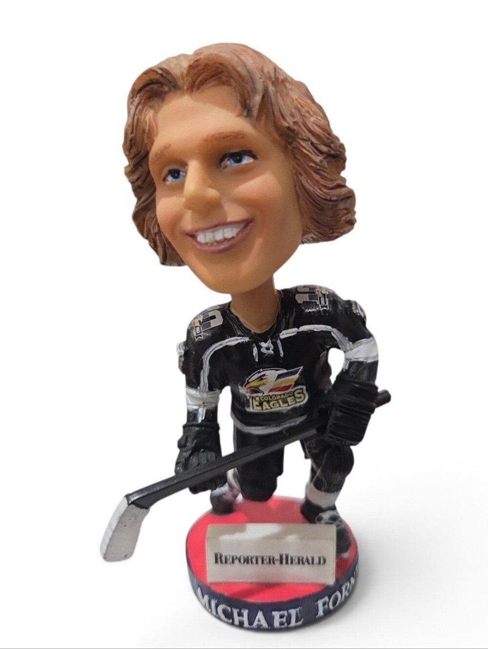 Colorado Eagles #7 Michael Forney Hockey Player Bobblehead Decorative Figurine